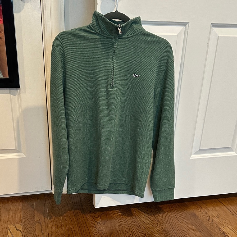 Men’s Vineyard Vines Forest Green Zip-Up Sweater